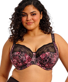 Бюстгальтер ELOMI MORGAN 4110, Черный с розами Бюстгальтер ELOMI MORGAN 4110, Черный с розами